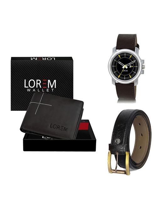belt, wallet & watch gift combo - 19364593 - Very Small Image - 1
