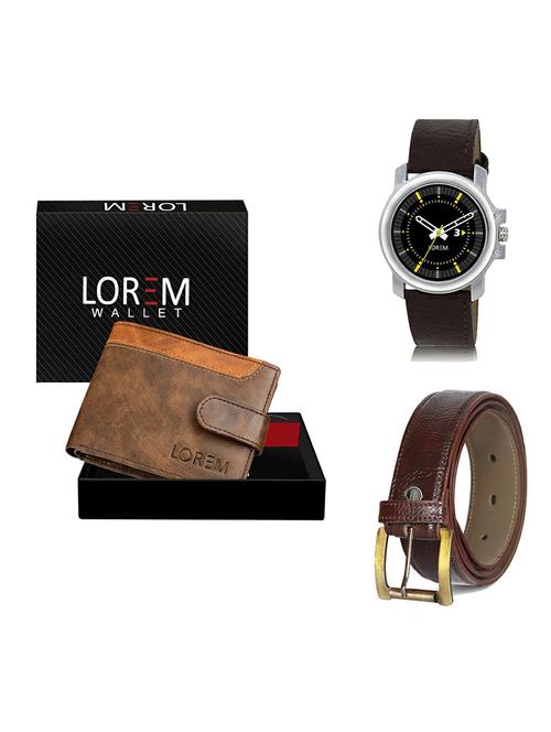 belt, wallet & watch gift combo - 19364614 - Very Small Image - 1