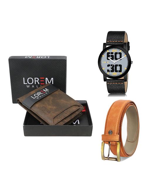 belt, wallet & watch gift combo - 19364633 - Very Small Image - 1