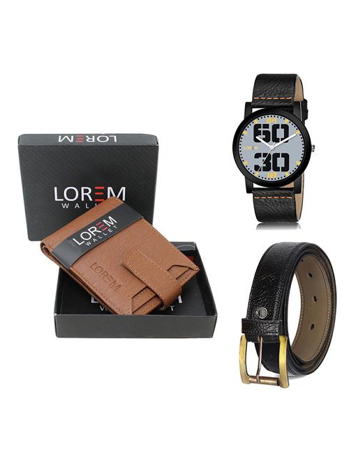 belt, wallet & watch gift combo - 19364649 - Very Small Image - 1