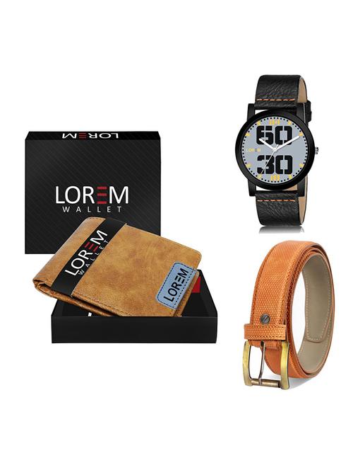 belt, wallet & watch gift combo - 19364651 - Very Small Image - 1