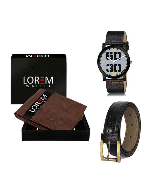 belt, wallet & watch gift combo - 19364655 - Very Small Image - 1