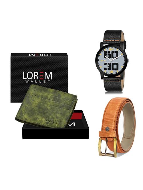 belt, wallet & watch gift combo - 19364669 - Very Small Image - 1