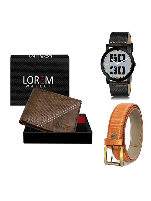 belt, wallet & watch gift combo - 19364714 - Very Small Image - 1