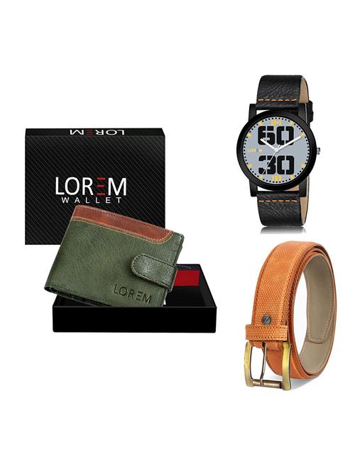 belt, wallet & watch gift combo - 19364756 - Very Small Image - 1