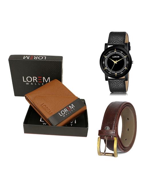 belt, wallet & watch gift combo - 19364761 - Very Small Image - 1