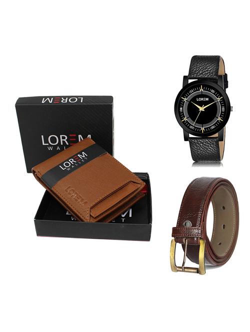 belt, wallet & watch gift combo - 19364767 - Very Small Image - 1