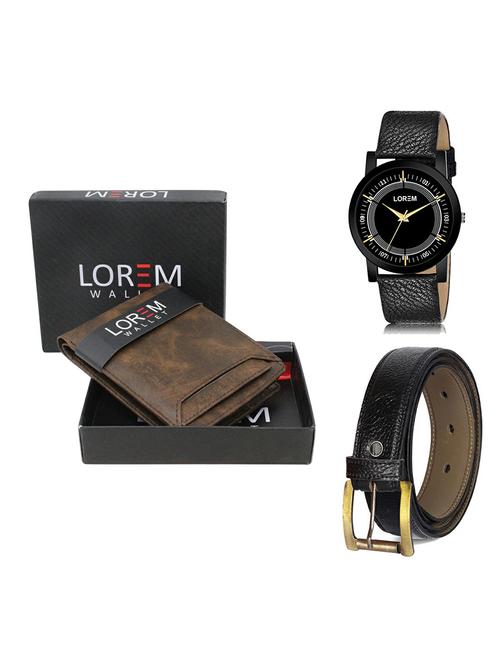 belt, wallet & watch gift combo - 19364769 - Very Small Image - 1