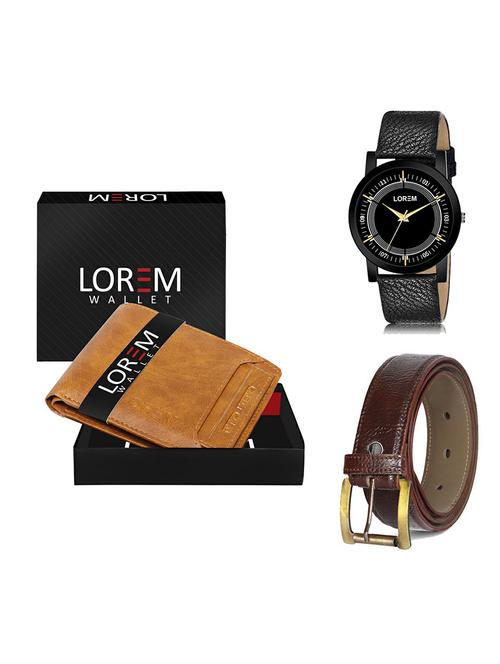belt, wallet & watch gift combo - 19364773 - Very Small Image - 1