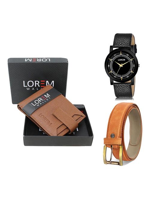 belt, wallet & watch gift combo - 19364783 - Very Small Image - 1