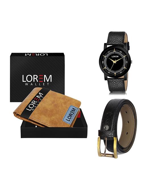 belt, wallet & watch gift combo - 19364787 - Very Small Image - 1