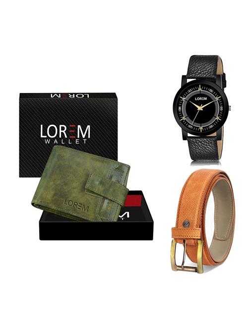 belt, wallet & watch gift combo - 19364819 - Very Small Image - 1