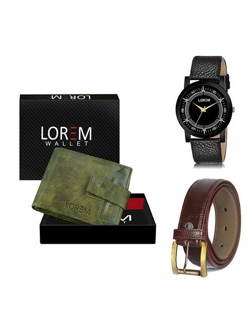 belt, wallet & watch gift combo - 19364821 - Very Small Image - 1