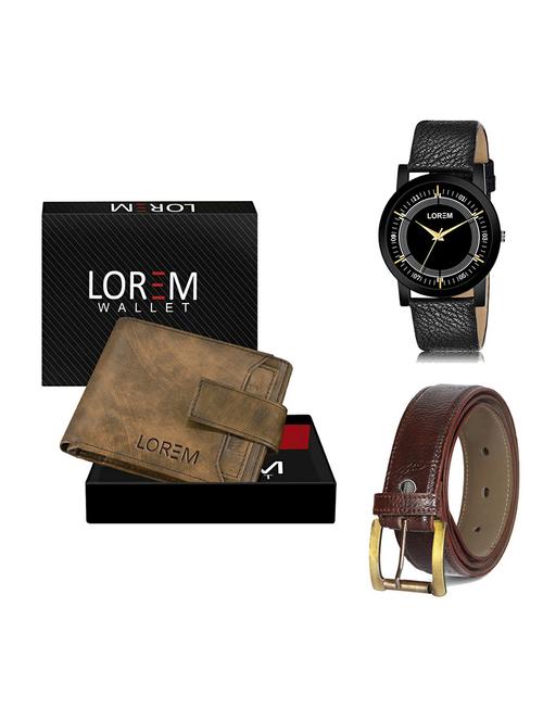 belt, wallet & watch gift combo - 19364824 - Very Small Image - 1