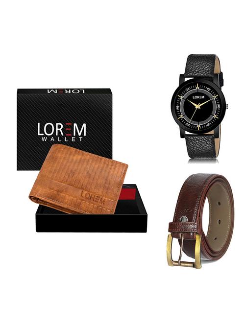 belt, wallet & watch gift combo - 19364842 - Very Small Image - 1