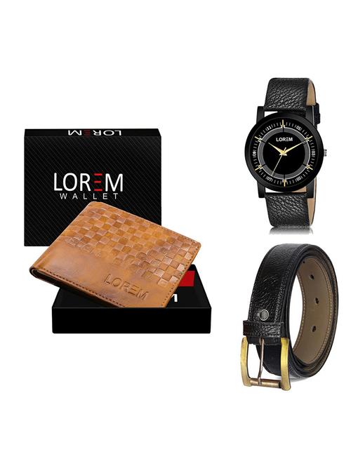 belt, wallet & watch gift combo - 19364865 - Very Small Image - 1