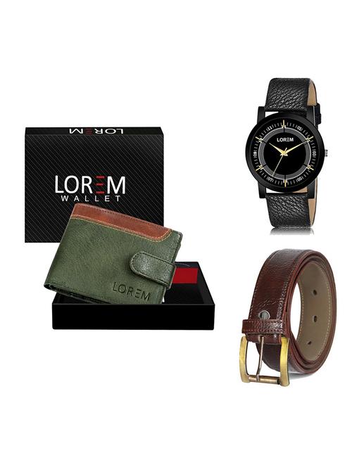 belt, wallet & watch gift combo - 19364893 - Very Small Image - 1