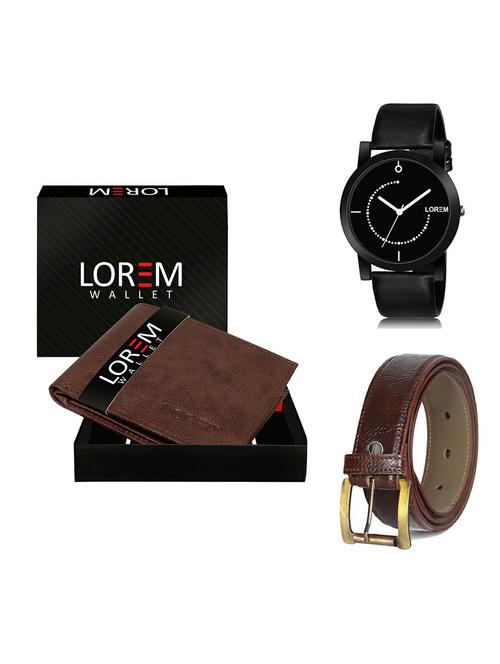 belt, wallet & watch gift combo - 19364926 - Very Small Image - 1