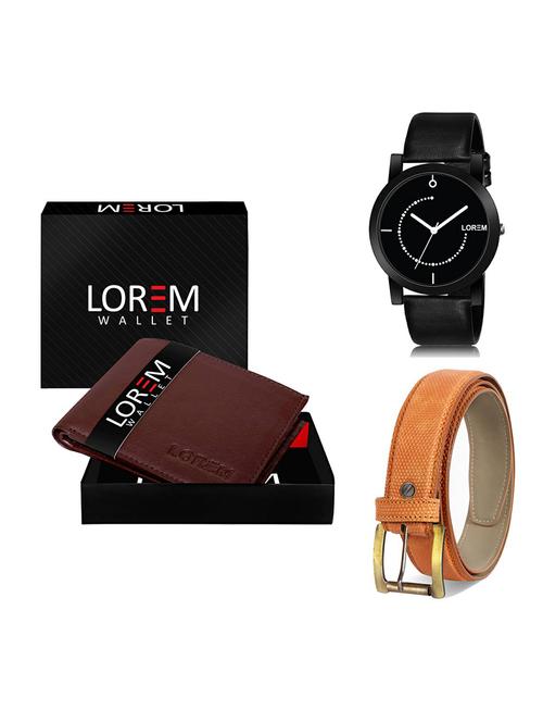 belt, wallet & watch gift combo - 19364930 - Very Small Image - 1