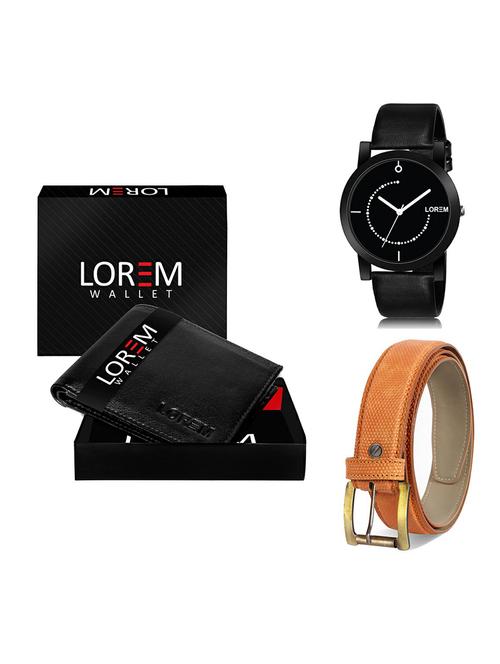 belt, wallet & watch gift combo - 19364933 - Very Small Image - 1
