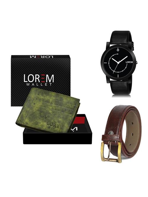 belt, wallet & watch gift combo - 19364941 - Very Small Image - 1