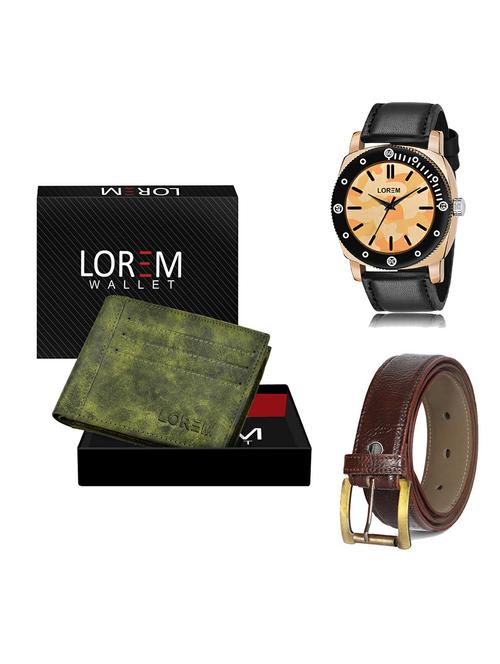 belt, wallet & watch gift combo - 19365076 - Very Small Image - 1
