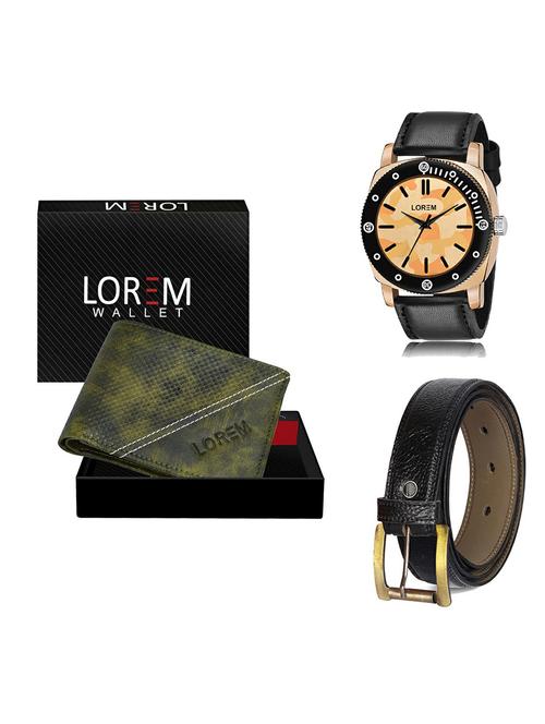 belt, wallet & watch gift combo - 19365126 - Very Small Image - 1