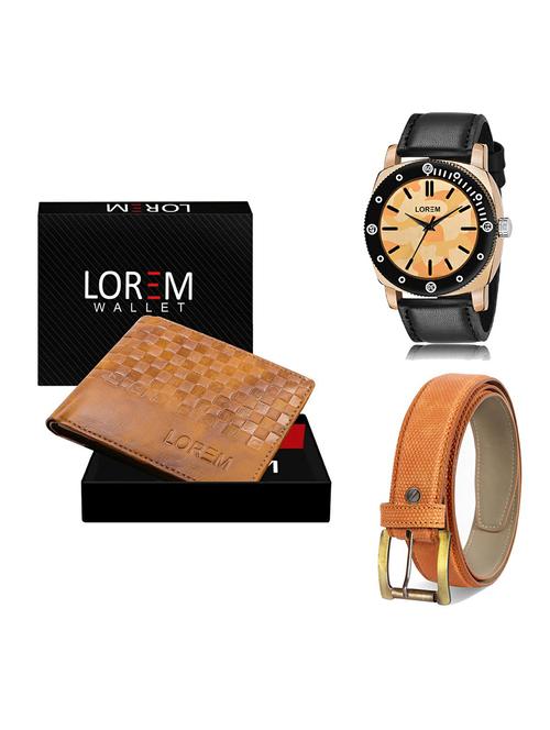 belt, wallet & watch gift combo - 19365134 - Very Small Image - 1