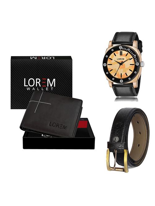 belt, wallet & watch gift combo - 19365147 - Very Small Image - 1
