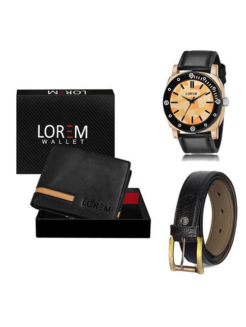 belt, wallet & watch gift combo - 19365150 - Very Small Image - 1