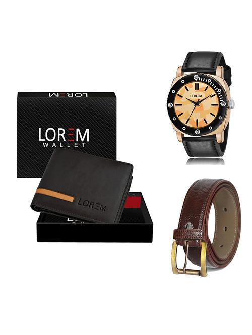 belt, wallet & watch gift combo - 19365154 - Very Small Image - 1