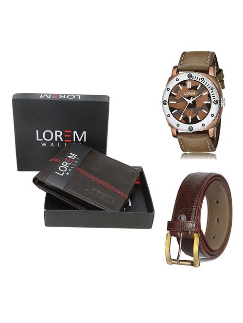 belt, wallet & watch gift combo - 19365181 - Very Small Image - 1