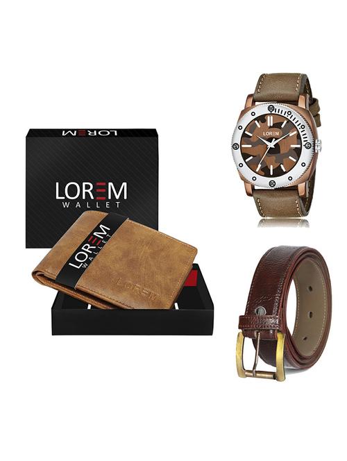 belt, wallet & watch gift combo - 19365199 - Very Small Image - 1