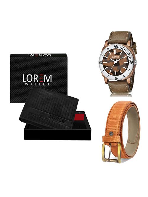 belt, wallet & watch gift combo - 19365251 - Very Small Image - 1