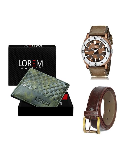 belt, wallet & watch gift combo - 19365274 - Very Small Image - 1