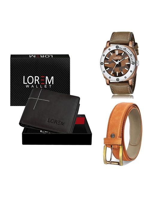 belt, wallet & watch gift combo - 19365281 - Very Small Image - 1