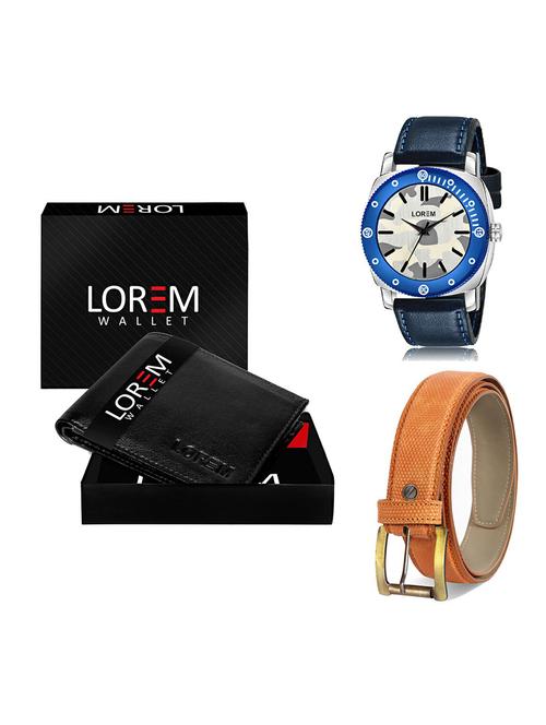 belt, wallet & watch gift combo - 19365339 - Very Small Image - 1