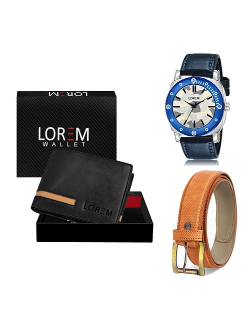 belt, wallet & watch gift combo - 19365420 - Very Small Image - 1