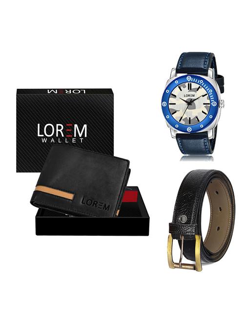 belt, wallet & watch gift combo - 19365421 - Very Small Image - 1