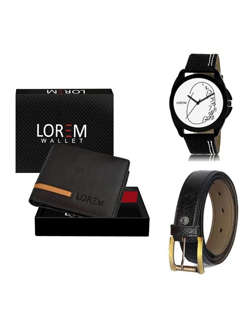 belt, wallet & watch gift combo - 19365559 - Very Small Image - 1
