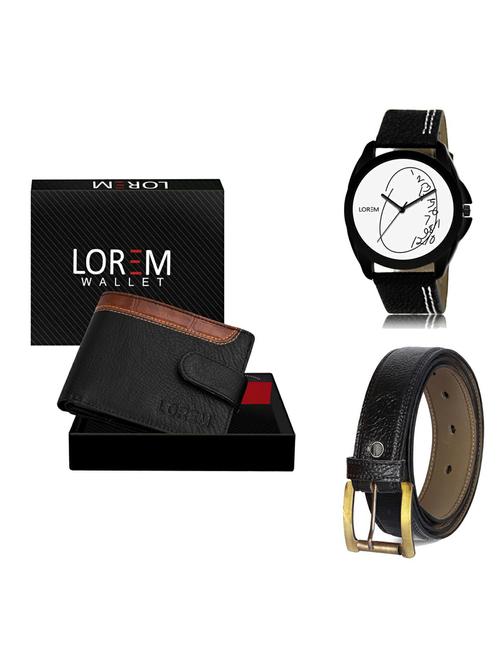 belt, wallet & watch gift combo - 19365565 - Very Small Image - 1