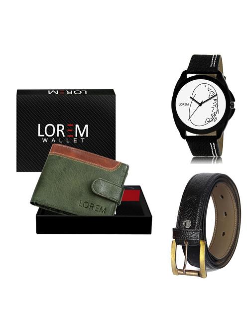 belt, wallet & watch gift combo - 19365568 - Very Small Image - 1