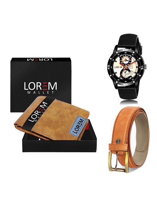 belt, wallet & watch gift combo - 19365597 - Very Small Image - 1