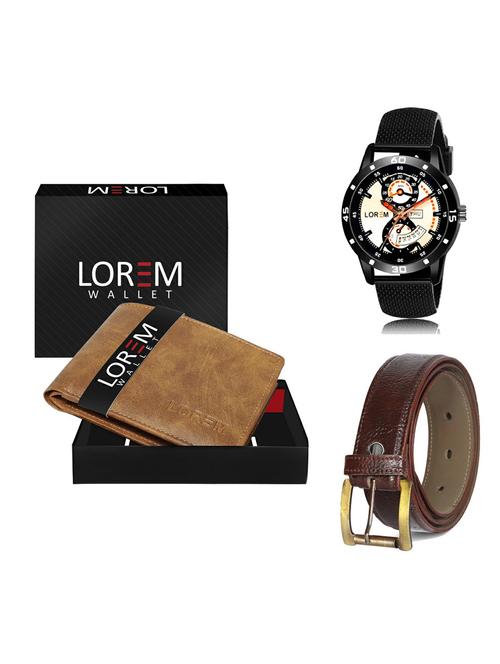 belt, wallet & watch gift combo - 19365605 - Very Small Image - 1