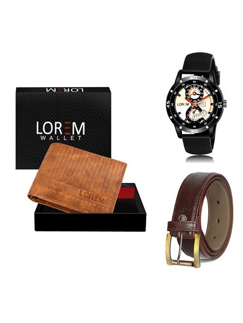 belt, wallet & watch gift combo - 19365653 - Very Small Image - 1