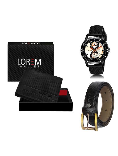 belt, wallet & watch gift combo - 19365658 - Very Small Image - 1