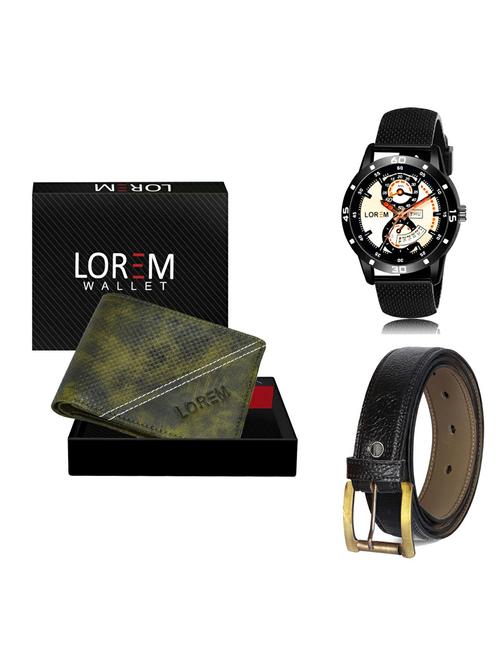 belt, wallet & watch gift combo - 19365667 - Very Small Image - 1