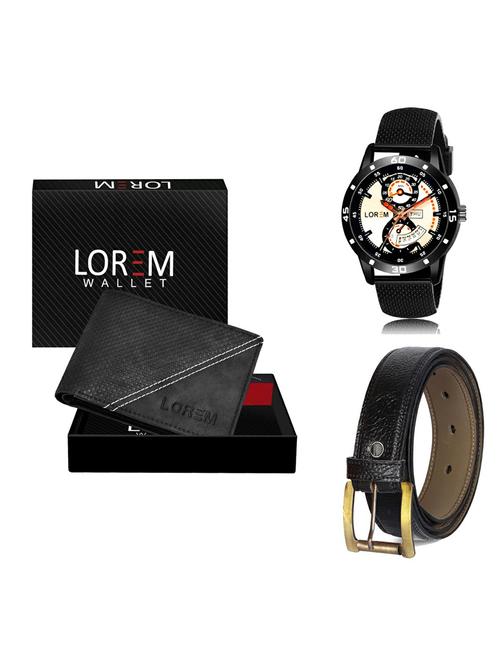belt, wallet & watch gift combo - 19365670 - Very Small Image - 1