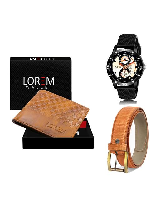 belt, wallet & watch gift combo - 19365675 - Very Small Image - 1