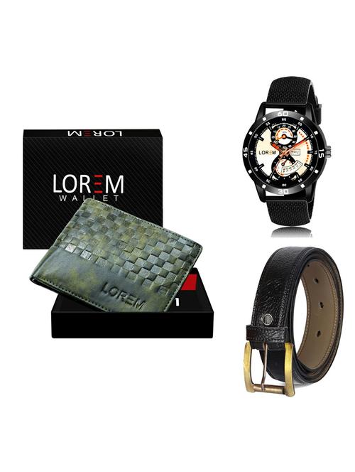 belt, wallet & watch gift combo - 19365679 - Very Small Image - 1